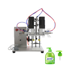 HZPK semi auto small close the electric pet glass plastic perfume water drinking yogurt juice spray bottle capping machine screw